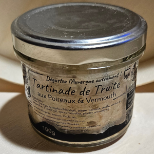 Tartinade de truite aux poireaux et vermouth