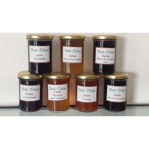 Confiture fraise rhubarbe.