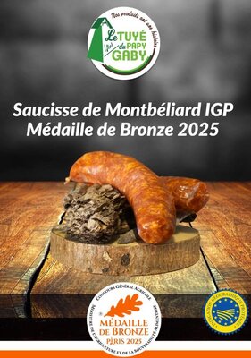 Saucisses de montbéliard x2