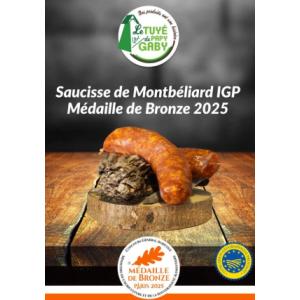 Saucisses de montbéliard x2