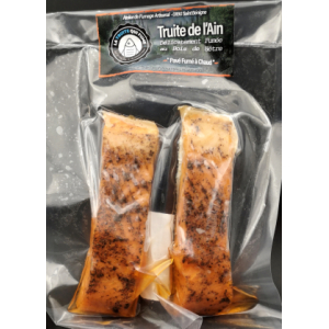 Pavés de truite fumés à chaud