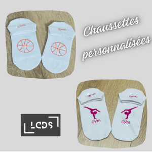 Chaussettes blanches personnalisables