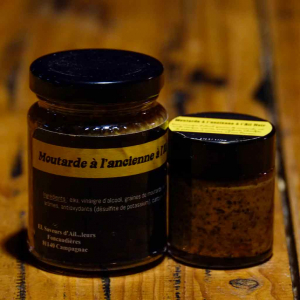 Moutarde à l'ancienne à l'ail noir 40g