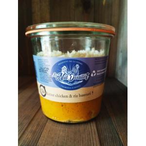 Butter chicken et riz basmati