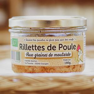 Rillettes de poule aux graines de moutarde