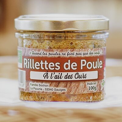 Rillettes de poule à l'ail des ours