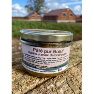 Pâté pur boeuf raisins et marc de bourgogne