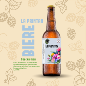 Bière blonde 'la printan' 75cl