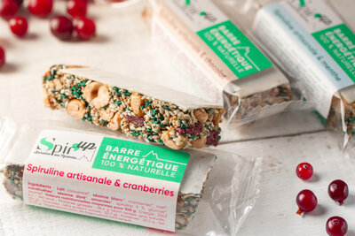 Barre énergétique spiruline / menthe