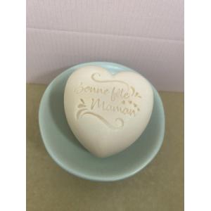 Savon coeur 'bonne fête maman'