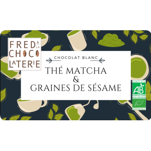 Chocolat au thé matcha et au sésame
