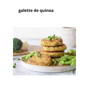 Galette de quinoa