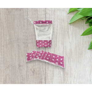 Filet de lavage avec ses 7 lingettes frambois