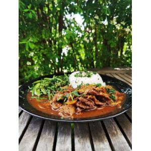 Bœuf au gingembre + riz jasmin du cambodge
