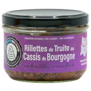 Rillettes de truite au cassis de bourgogne