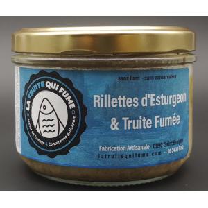 Rillettes d'esturgeon & truite fumée