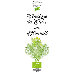 Vinaigre de cidre au fenouil