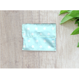 Pochette transport pour cosmétiques bleu ciel