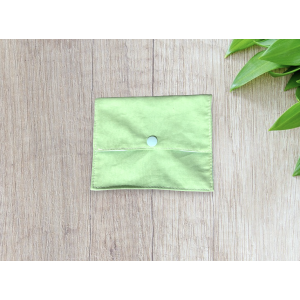 Pochette transport pour cosmétiques verte