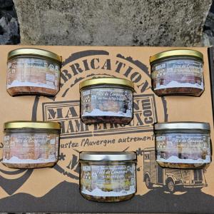 Coffret 6 terrines auvergne gourmet