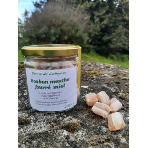 Bonbons menthe fourré miel