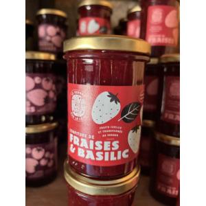 Confiture fraises & basilic 250 gr