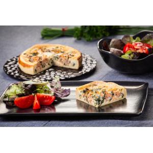 Quiche saumon épinards 2 pers
