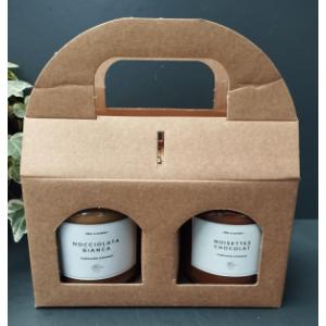 Coffret kraft 2 pâtes à tartiner