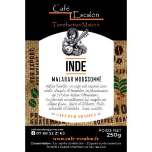 Café inde malabar moussoné en grain