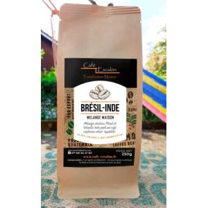 Café mélange maison brésil-inde en grain