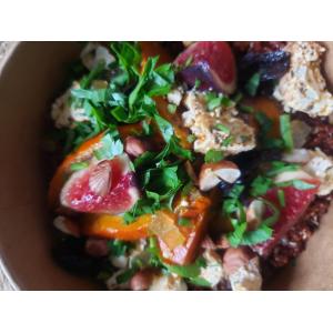 Quinoa, potimarron feta et figue