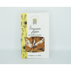 P'tits sablés apéro - moutarde & graines