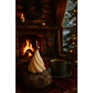 Bougie sapin de noel