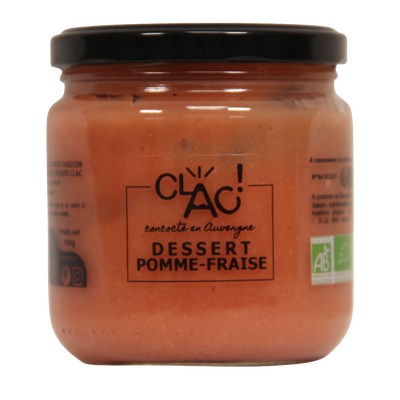 Dessert pomme/fraise
