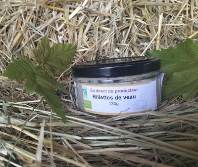 2 rillettes de veau biologique