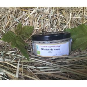 2 rillettes de veau biologique