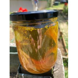 Pickles de courgette au curcuma