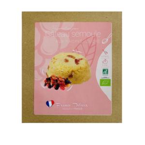 Préparation gâteau semoule raisins bio 70g