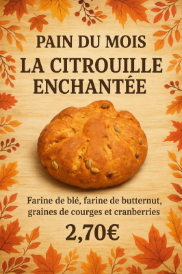 Pain la citrouille enchantée