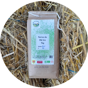 Farine de blé bio t150 complète.