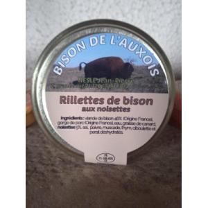 Rillettes de bison aux noisettes 180 g