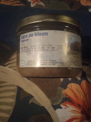 Pâtés  de nature bison