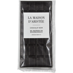 Chocolat noir 72% au safran du bourbonnais