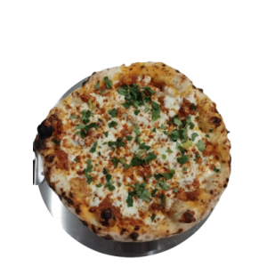 Pizza au poulet curry