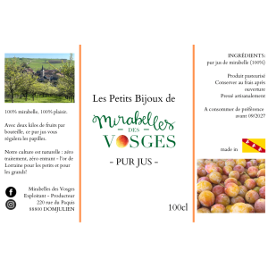 Pur jus de mirabelle