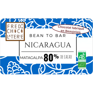 Chocolat 'bean to bar' du nicaragua 80%