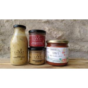 Lot de 4 sauces et crèmes de légumes