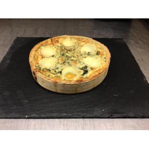 Quiche épinards façon florentine  6 personnes