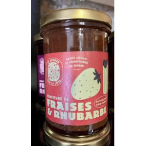 Confiture fraise - rhubarbe 250 gr
