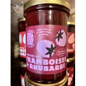 Confiture framboise - rhubarbe 250 gr